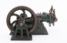 A live steam scale model of a single cylinder pump: unsigned,