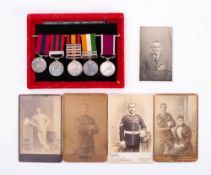 A Victorian India and Africa DCM service group of five to '1444 Clr Sjt J Hortop 2 Devon