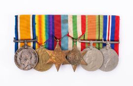A WWI & WWII group of six to ' Lieu H J Gittoes': War Medal , Victory Medal, 1939-45 Star,