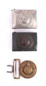 Three reproduction German military belt buckles: (3) * Notes Militaria artefacts are reproduced