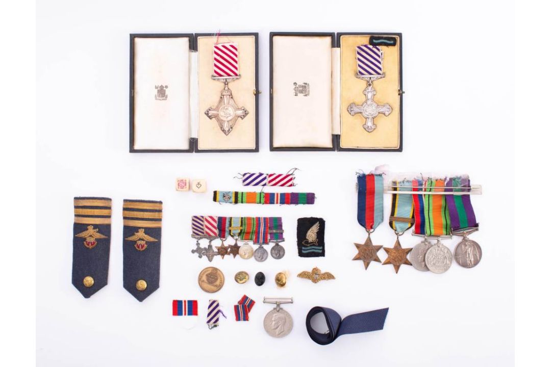Wing Commander Terence Helfer DFC AFC (1920-2010) A WWII RAF group of seven: DFC, AFC, - Image 3 of 15
