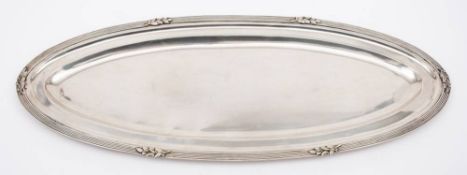 An Austro-Hungarian silver serving tray,