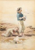 English School late 19th Century- The Young Sailors,:- indistinctly signed,