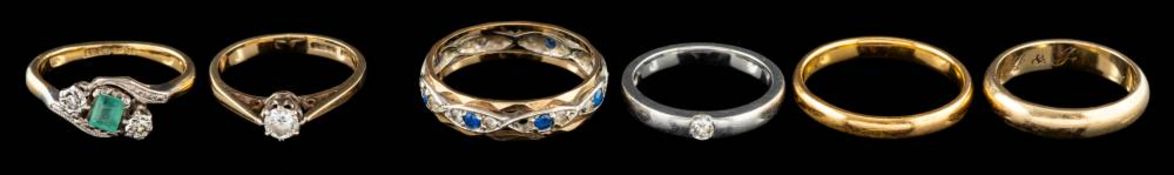 A diamond ring,: the brilliant cut diamond, estimated to weigh 0.
