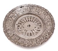 An American Sterling silver butter dish, maker Jacobi & Jenkins, stamped Sterling: , monogrammed,