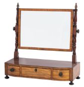 A Regency mahogany dressing table mirror, circa 1815,