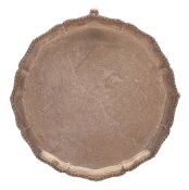 A George V silver salver, maker's mark worn, London,