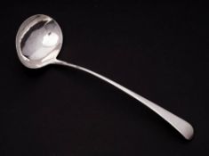 A George III silver Old English pattern soup ladle, maker George Smith III & William Fearn, London,