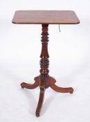 A George IV mahogany reading or music stand, c1825,