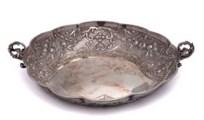A Victorian silver dish, maker Charles Stuart Harris, London,