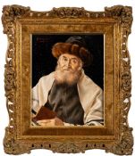 * Ulrich Eichinger [20th Century]- The Rabbi,:- signed top left oil on board, 24.5 x 19.5cm.