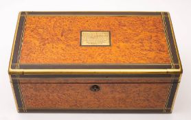 A Victorian amboyna,