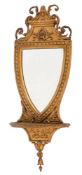 A Victorian giltwood and composition framed wall mirror in Neoclassical taste, circa 1880,