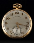 Black Starr & Gorham, a 14 carat gold pocket watch,