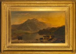 James Roberts [circa 1858-1876]- The Sunset Glow; Ben-Venue & The Trossacks, Loch Achray,