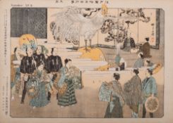 Kobayashi [Sensai] Eitaku [1843-1890] an album of woodblock prints: titled 'Seasonal activities of