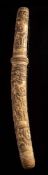 A Japanese tanto: the ivory scabbard,
