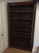A Victorian mahogany library open bookcase:, third quarter 19th century,