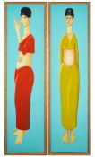 * Beryl Cook [1926-2008]- Four Ladies,:- each signed B.