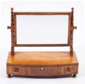 A Regency mahogany dressing table mirror, early 19th century,