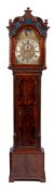 A George III mahogany longcase clock with Father Time automata: the eight-day duration movement