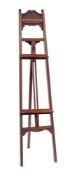 An Edwardian mahogany gallery easel, early 20th century,