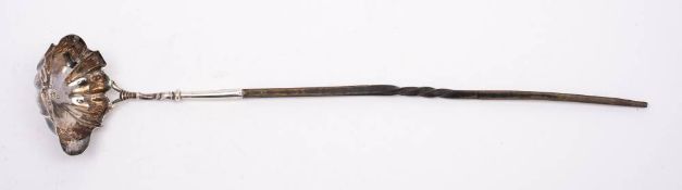 A George III silver toddy ladle, maker NS & AN, London,
