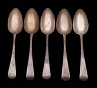 A pair of William IV silver Old English pattern tablespoons, maker Jonathan Hayne, London,