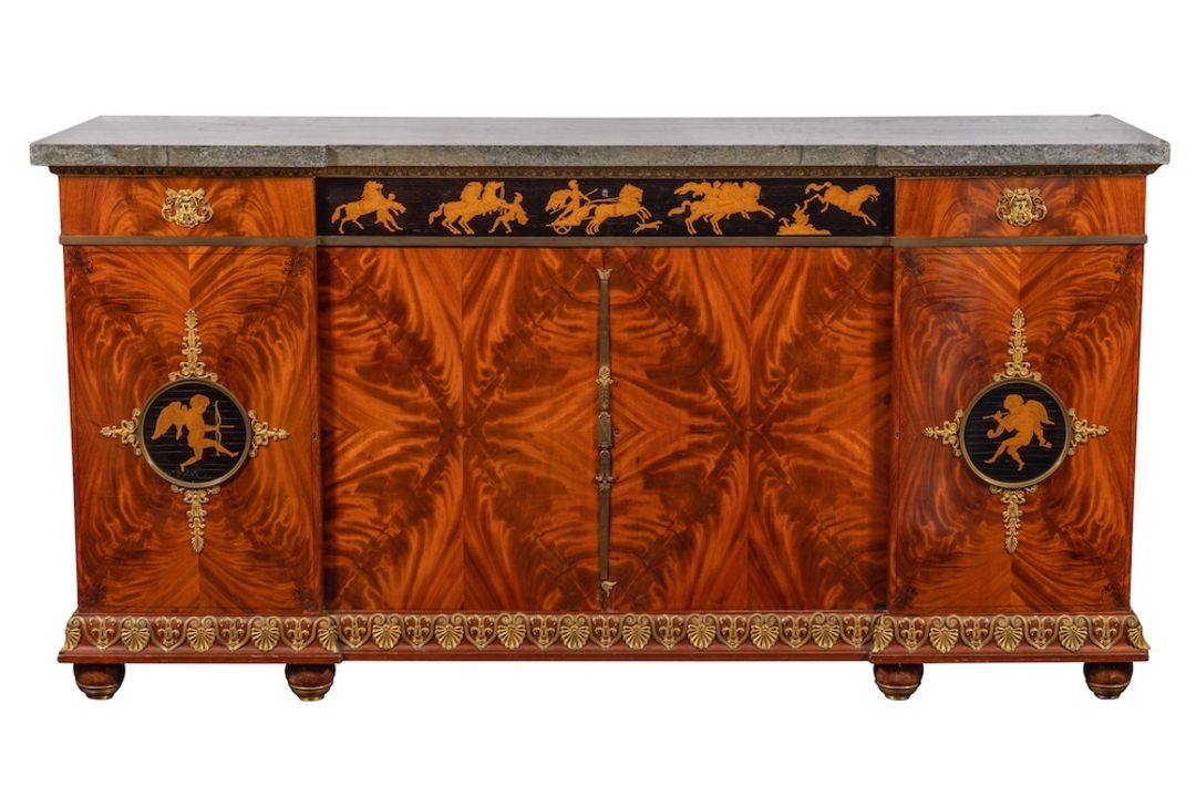 A fine 19th Century French mahogany, ebonised, - Image 2 of 3