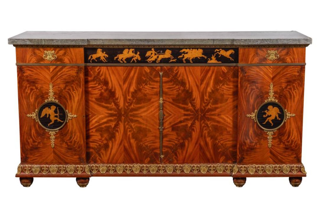 A fine 19th Century French mahogany, ebonised, - Image 3 of 3