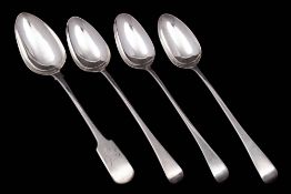 A pair of George III silver Old English pattern gravy spoons, maker George Smith II, London, 1797,