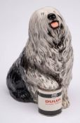 A Beswick Dulux advertising figure: of an Old English Sheepdog,