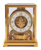 Jaeger-LeCoultre Atmos mantel clock: the front of the movement stamped Jaeger-LeCoultre, Atmos,
