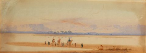 Augustus Osbourne Lamplough [1877-1930]- Traveller crossing the desert,
