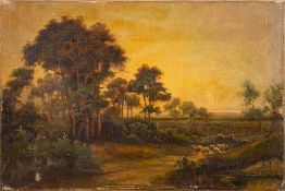 Jack M Ducker [early 20th Century]- View near Box Hill, Surrey; Ashstead Woods, Surrey,:- two,