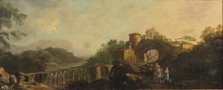 Circle of Carlo Bonavia [1755-1788]- An upland Italianate landscape,