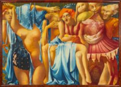 * Jaroslava Pesicova [1935-2015]- Seated figures, figures undressing,