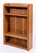 Workshop of Robert 'Mouseman' Thompson (Kilburn), an English oak 4' open bookcase,