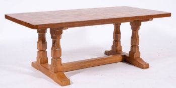 Workshop of Robert 'Mouseman' Thompson (Kilburn), an English oak coffee table,