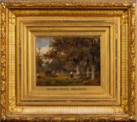 David Bates [1840-1921]- The Fern Harvest, Forest of Dean,:- signed bottom right further signed,