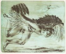 * Hans Erni [1909-2015]- Icarus,:- signed bottom right, numbered 50/100 lithograph, 64 x 80cm.