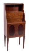 An Edwardian mahogany side cabinet in the manner of a cheveret, early 20th century,