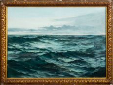 * Montague Dawson [1895-1973]- Seascape with distant horizon,:- signed bottom left oil on board,