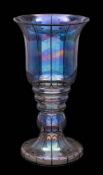 A Continental glass vase: possibly J. & L.