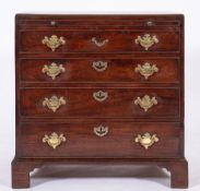 A George III mahogany bachelor's chest of drawers, circa 1770,