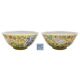A fine Chinese yellow-ground famille rose bowl: the exterior enamelled with numerous blooms - Image 2 of 3