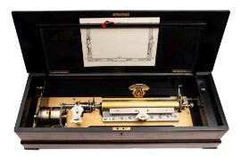 Nicole Freres, Geneva, a large late 19th century musical box: playing eight airs, serial No 52610,
