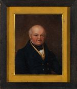 English School Circa 1800- A miniature portrait of a gentleman,:- bust-length, with grey hair,