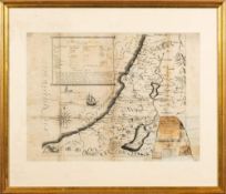 SDUK : Arabia with Egypt, Nubia and Abyssinia - hand coloured map, 400 x 320mm, c1840s.