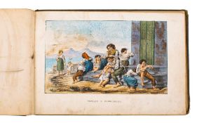NAPLES ALBUM : 18 hand coloured lithographs, Lit. della Sirena, inc.